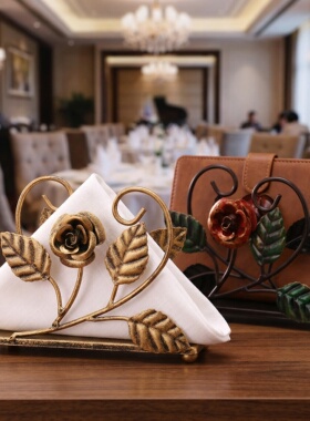 铁艺纸巾架家用创意高级感酒店