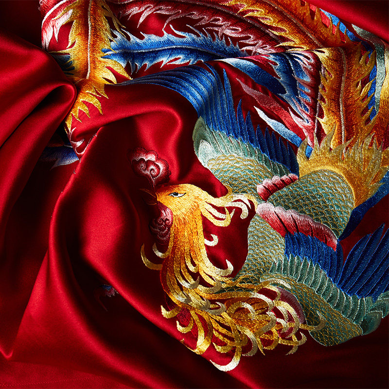 欣恋重磅手工刺绣真丝四件套帝王桑蚕丝高端婚庆结婚丝绸床上用品,淘宝优惠券,粉丝福利购,淘宝优惠卷