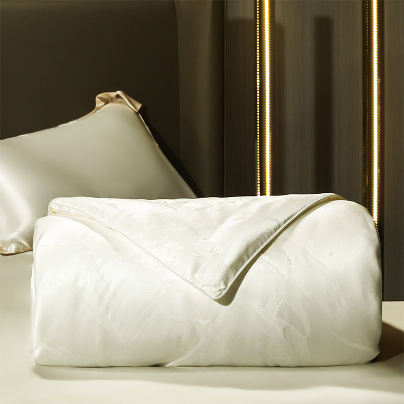 奢华100%真丝桑蚕丝被四季通用被芯 欣恋家纺蚕丝被