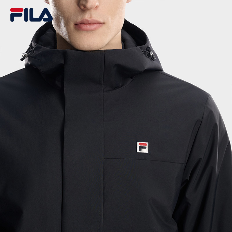 FILA 斐乐官方男士棉服2026春新款时尚休闲简约基础保暖连帽外套,淘宝优惠券,粉丝福利购,淘宝优惠卷