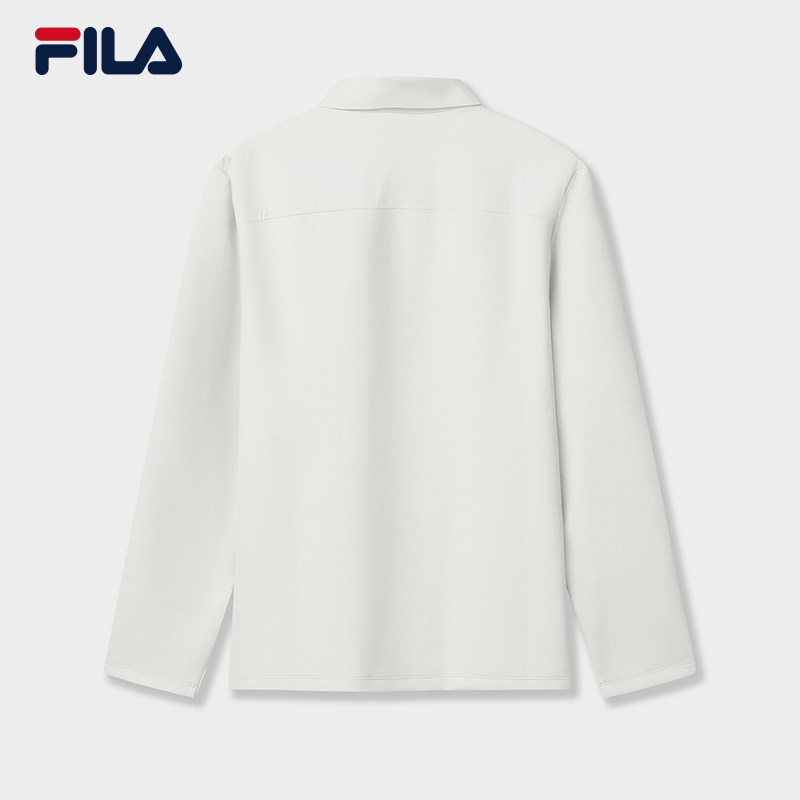 FILA 斐乐官方男子针织长袖POLO衫2026春季新款简约休闲舒适上衣,淘宝优惠券,粉丝福利购,淘宝优惠卷