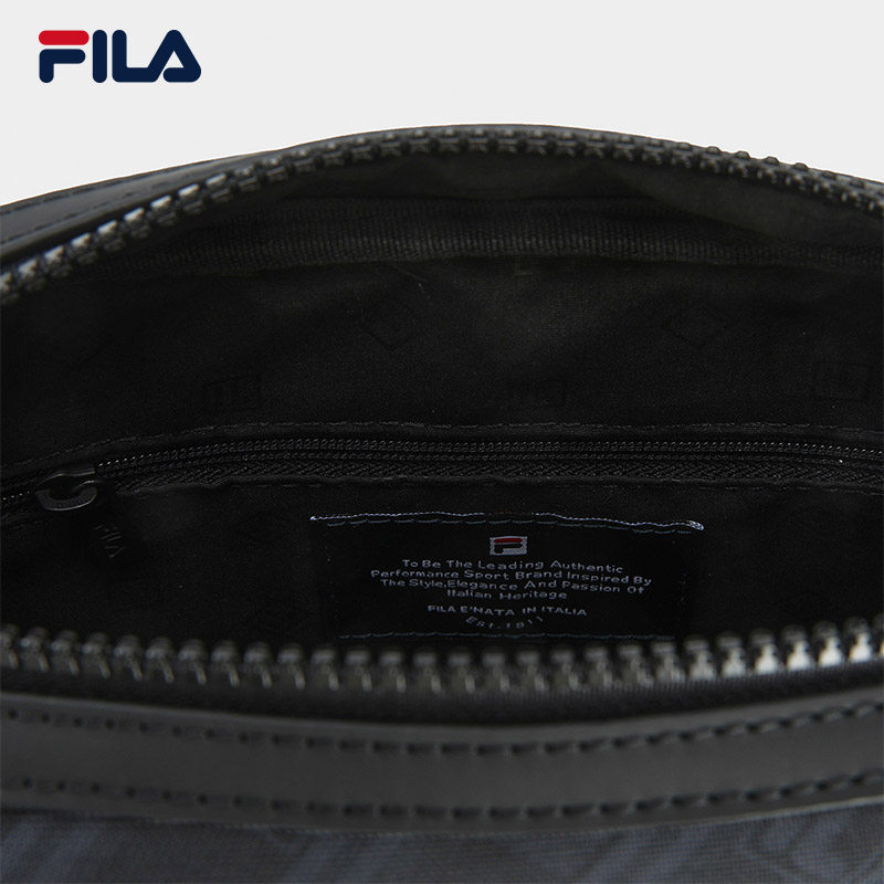 黑武士|FILA 斐乐官方男老花挎包新款时尚休闲单肩包斜挎包随身包,淘宝优惠券,粉丝福利购,淘宝优惠卷