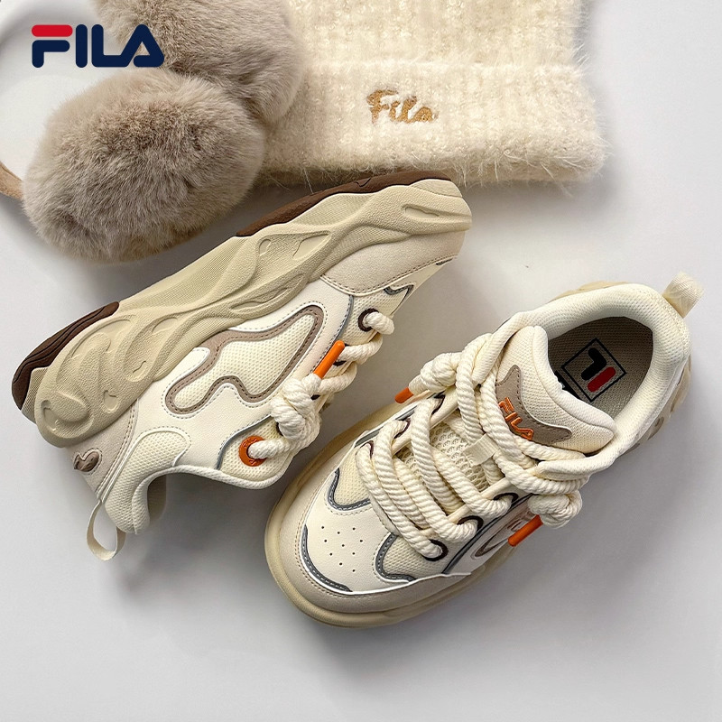 流沙鞋|杨幂同款FILA 斐乐女BROOK 2秋冬面包板鞋黑色休闲运动鞋,淘宝优惠券,粉丝福利购,淘宝优惠卷