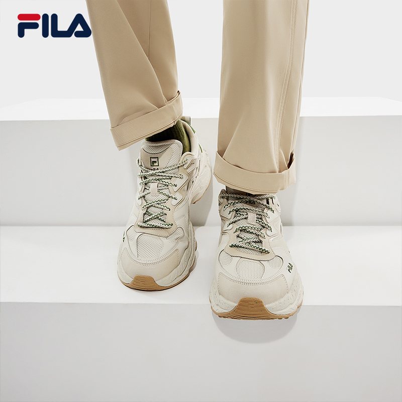 FILA 斐乐官方男鞋FERN摩登运动鞋春款蕨草鞋休闲鞋老爹鞋 - 图0