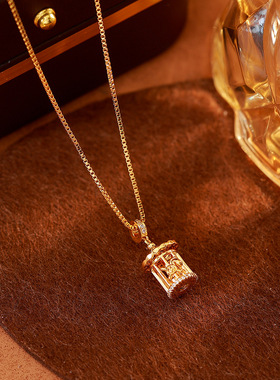 【旋转木马】吊坠项链立体精致轻奢高级感镂空锁骨链气质颈链女