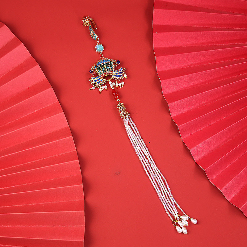 中国风非遗手工挂件珐琅彩明制凤冠旗袍汉服配饰新中式马面裙配饰,淘宝优惠券,粉丝福利购,淘宝优惠卷