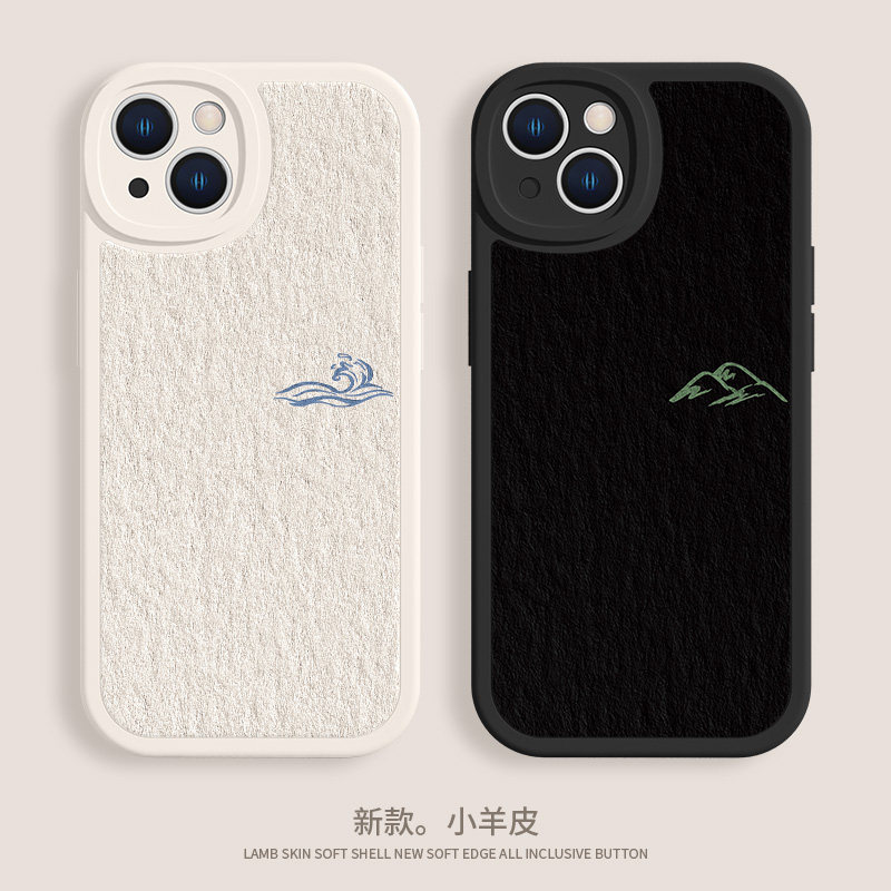 适用iPhone17/13promax手机壳苹果16油画15plus新款14pro山川11河流12简约xsmax高级感mini男女8p小羊皮se3,淘宝优惠券,粉丝福利购,淘宝优惠卷