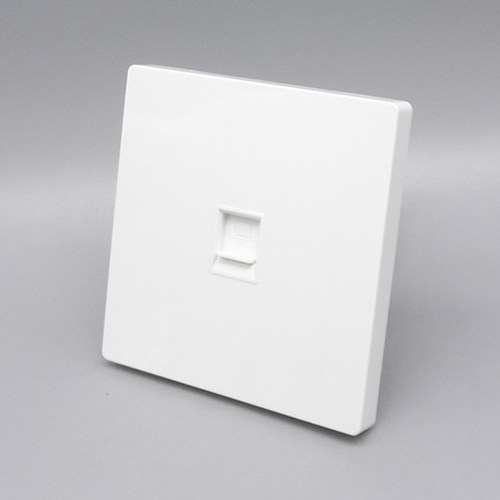 86型一位六类卡线电脑网络面板单口CAT6千兆RJ45网络网线模块宽带 - 图0