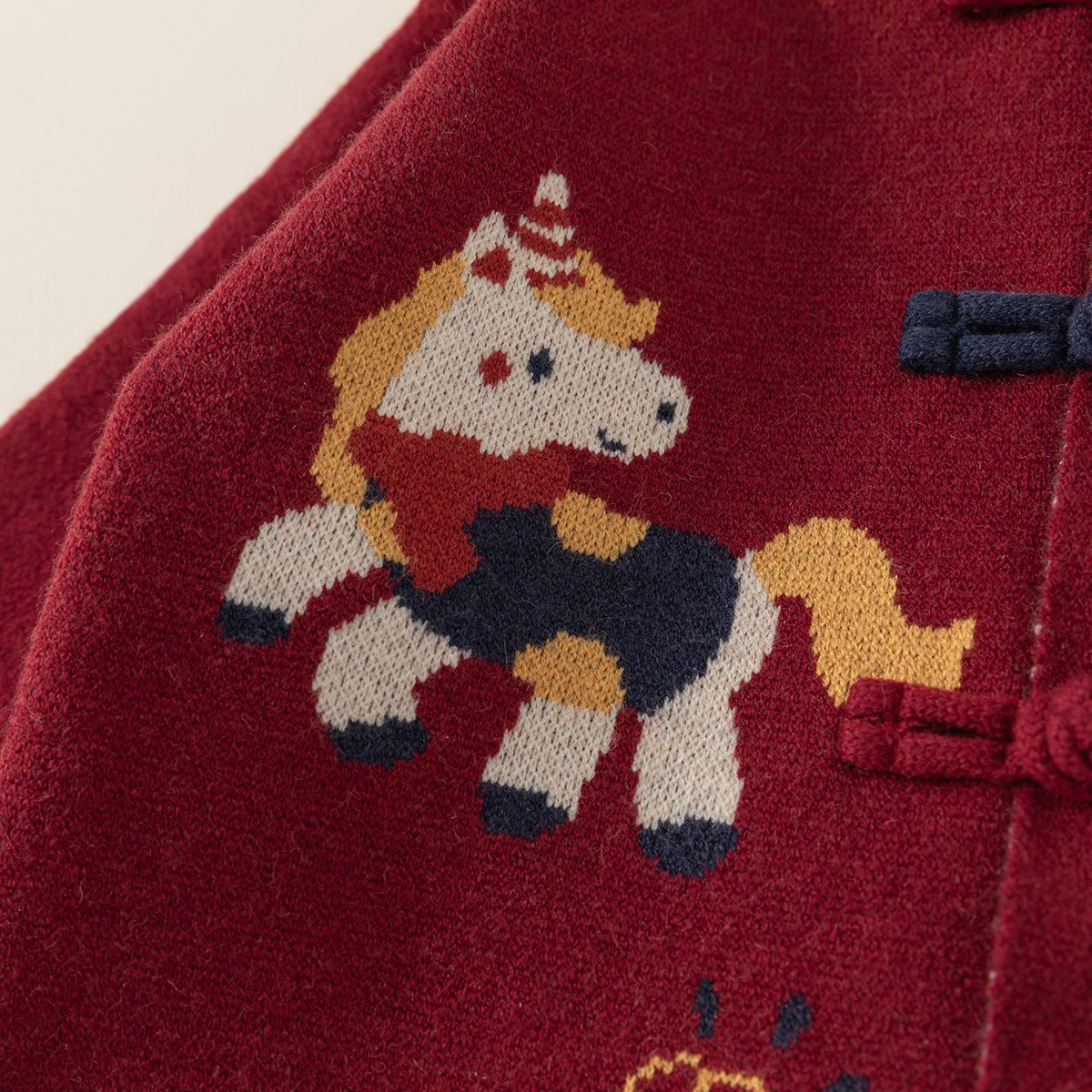 男童拜年服外套男宝宝冬装新款儿童加厚红色毛衣外套洋气女童唐装,淘宝优惠券,粉丝福利购,淘宝优惠卷