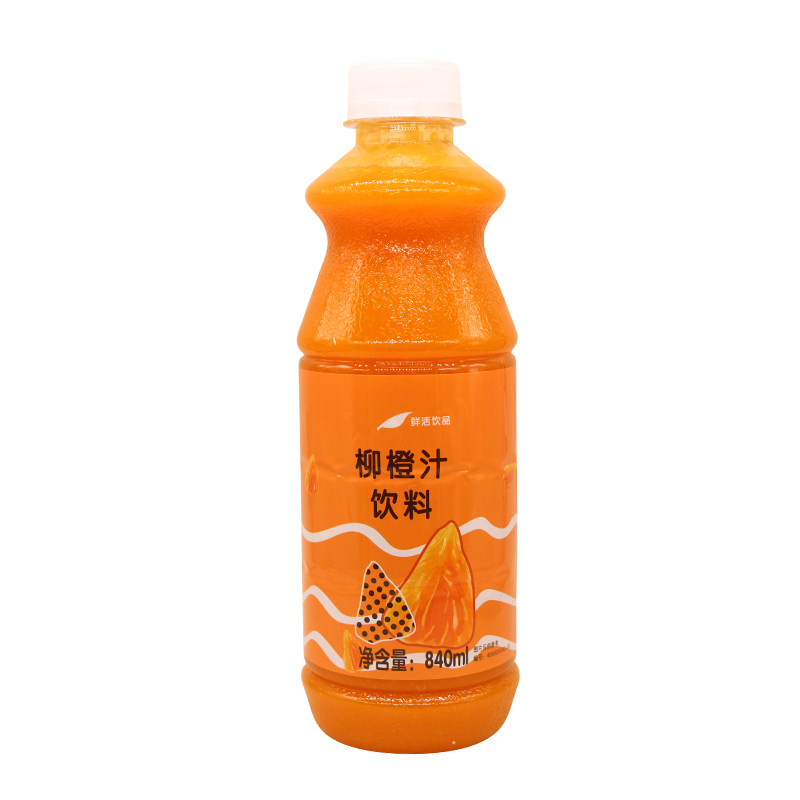 鲜活柳橙汁含果肉柳橙浓缩汁饮料浓浆840ml鲜活果汁浓缩香橙汁-图3