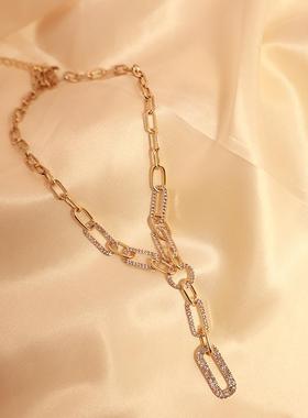 长款欧美轻奢小众气质网红毛衣链