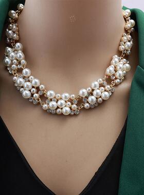 小众2024新款珍珠项链设计感配饰