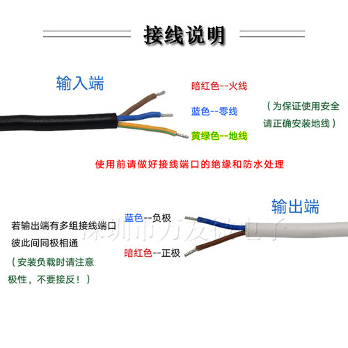 24V24W1A防水电源 AC220输入DC24V伏输出IP67户外发光字LED广告牌 - 图1