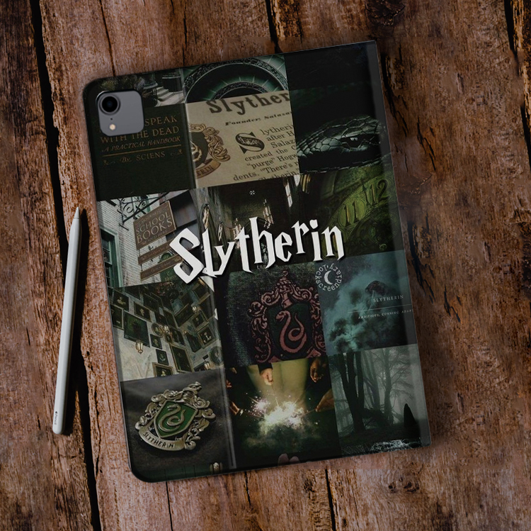哈利波特蛇院ipad适用air34保护10.2斯莱特林pro12.9皮11套mini45 - 图0