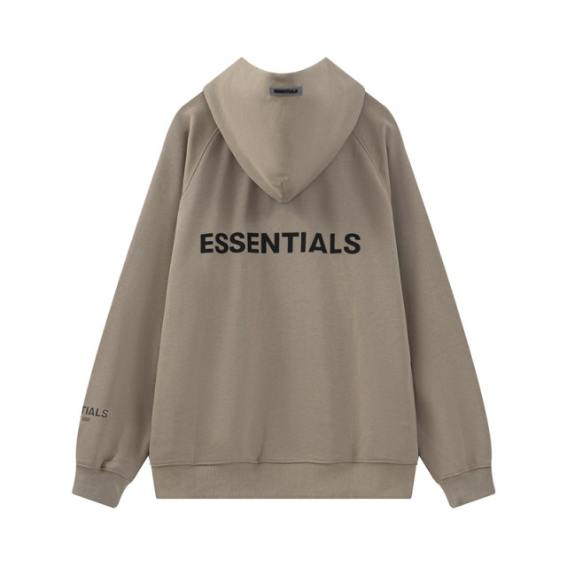 FOG double thread ESSENTIALS cardigan hooded sweatshirt