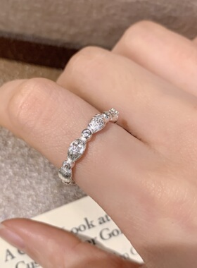 巨好看的戒指简约百搭戒指女轻奢高级感 2026新款开口戒指可调节