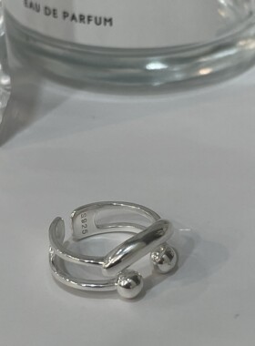 饰尚e族可爱微笑戒指女个性设计感开口指环网红嘻哈简约创