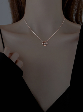 星球项链小众设计感锁骨链新款