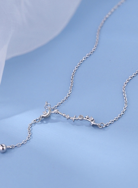 其他925银纯银十字链女新颖