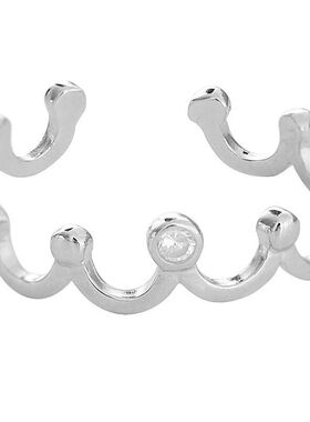 皇冠波浪创意造型戒指活口女款