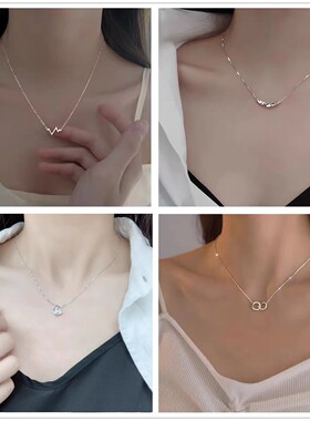 其他925银纯银十字链女高贵时尚