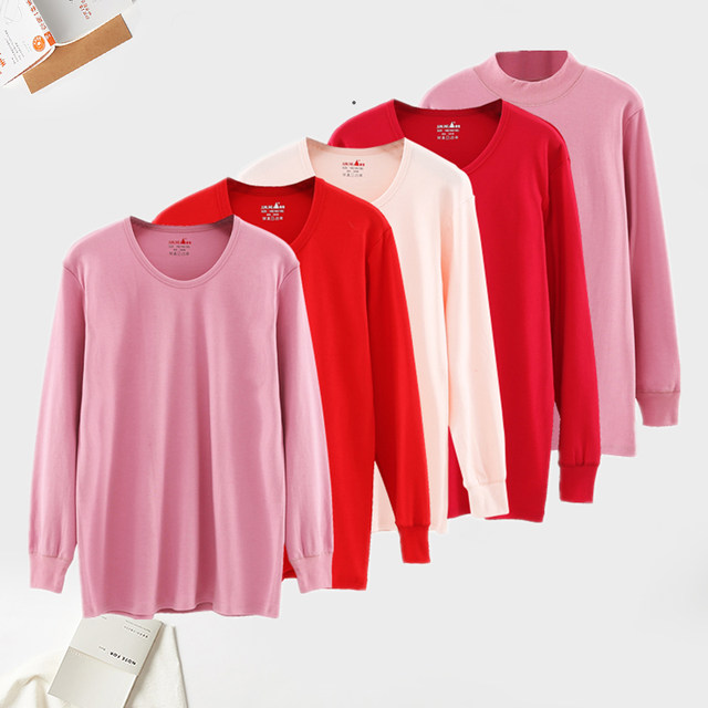ແມ່ຍິງຂະຫນາດໃຫຍ່ຄໍ Round Cotton ແຂນຍາວ Loose Mom ເຄື່ອງນຸ່ງຫົ່ມດູໃບໄມ້ລົ່ນ