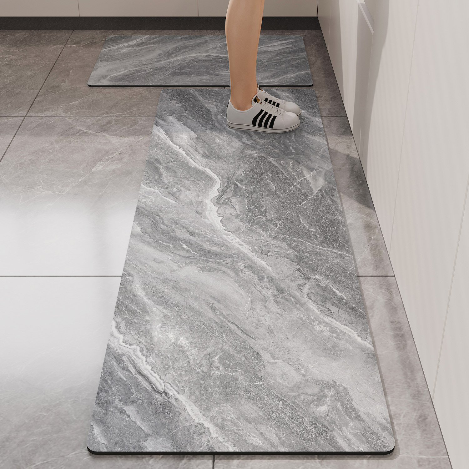 大理石硅藻泥厨房地垫防滑防油防水可擦免洗专用速干吸水软脚垫子,淘宝优惠券,粉丝福利购,淘宝优惠卷