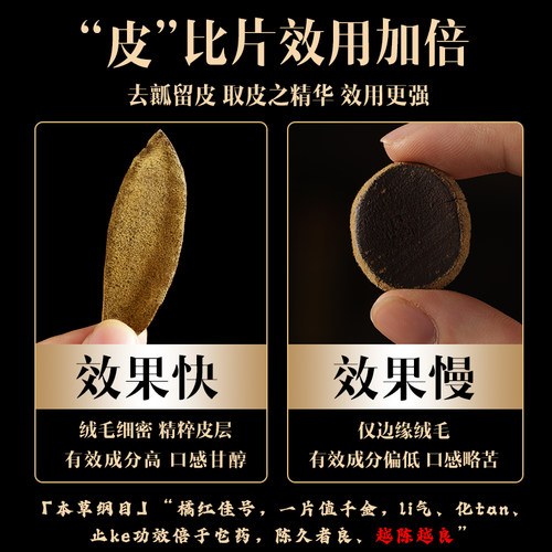 宝橘园化橘红皮正宗化州橘红胎果皮橘皮桔红切片陈皮中药材泡水喝 - 图0