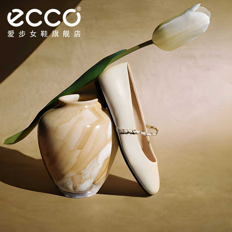ECCO爱步女鞋平底鞋 2025新款芭蕾舞鞋玛丽珍鞋单鞋 舞悦234333,淘宝优惠券,粉丝福利购,淘宝优惠卷