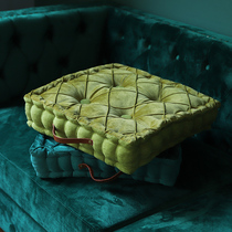 Bushel cushion light and luxurious Nordic velvet square round-shaped thickened floating window floor mat tatami mat mesh red-like room