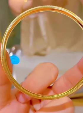 奥特莱斯金色满天星铜镀金手镯