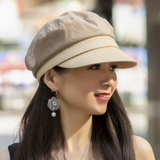 Головной убор 帽子女夏遮阳防晒贝雷帽薄款女士2022新款时尚夏季鸭舌春秋八角帽 Daiytha