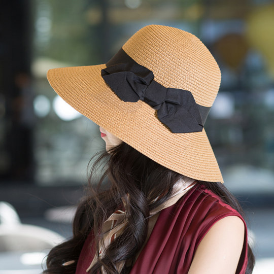 Women's summer sun protection and face-covering fisherman hat fashionable hat