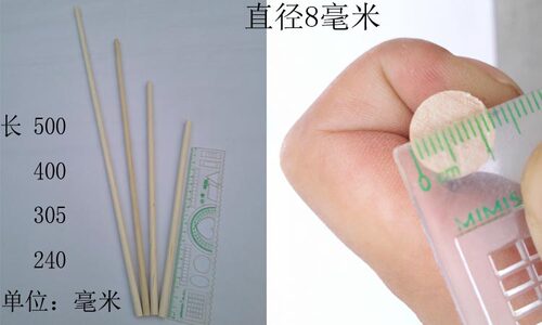 圆木棒雪糕棒木棍diy手工小房子模型制作材料圆木条棒冰棍棒包邮 - 图3