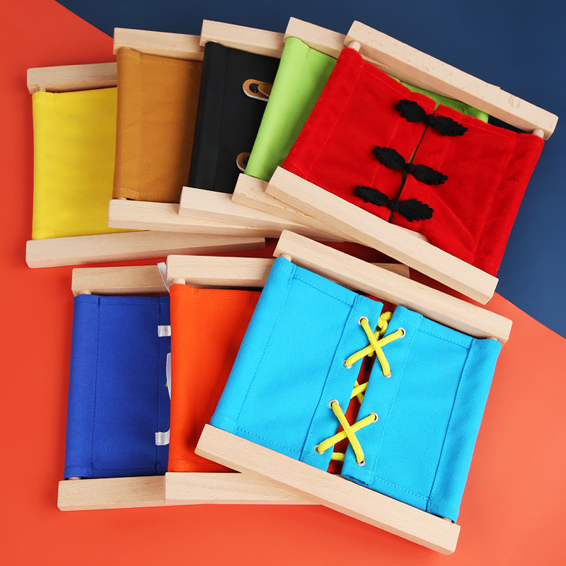 幼儿园中班生活区材料小班衣饰框儿童蒙氏教具纽扣拉拉链练习玩具,淘宝优惠券,粉丝福利购,淘宝优惠卷