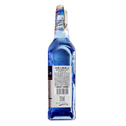 华都北京二锅头42度50度小方瓶蓝瓶金瓶450ml*12瓶清香型粮食白酒 - 图2