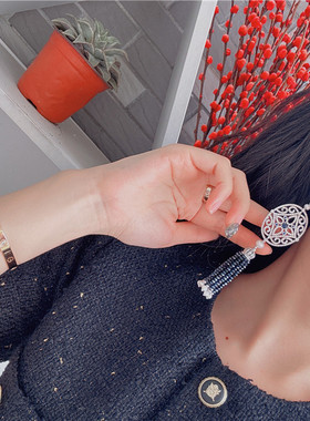 新中式女长款首饰女轻奢气质耳环
