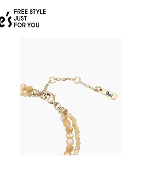 shes茜子爱心贝壳双层手链