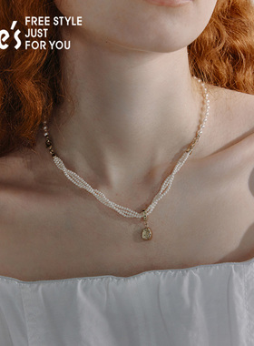 shes茜子优雅工艺珍珠项链