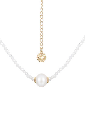 shes茜子璀璨工艺水晶珍珠项链