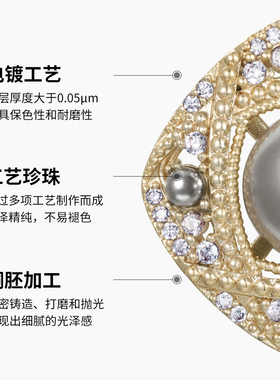 shes茜子梵高丝柏星空微镶八芒星衬衫胸针高端精致时尚胸花女配饰