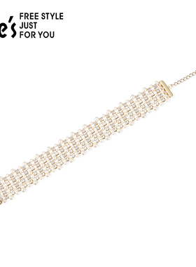 shes莹润工艺珍珠微镶璀璨手链