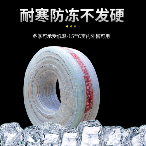 塑料水管软管防爆网纹蛇皮园林绿化浇花园农用浇地管46分1寸耐压 - 图0