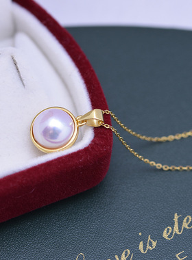 925纯银天然淡水珍珠10-11mm强光几乎无暇小灯泡真珍珠项链新款