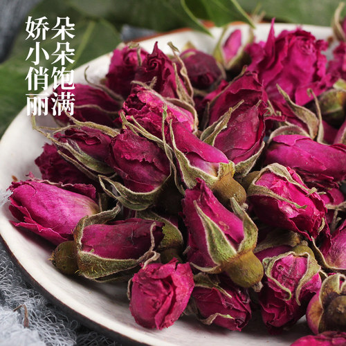 玫瑰花茶干玫瑰花茶泡茶平阴玫瑰花瓣食用泡水喝的非特级散装花茶 - 图2