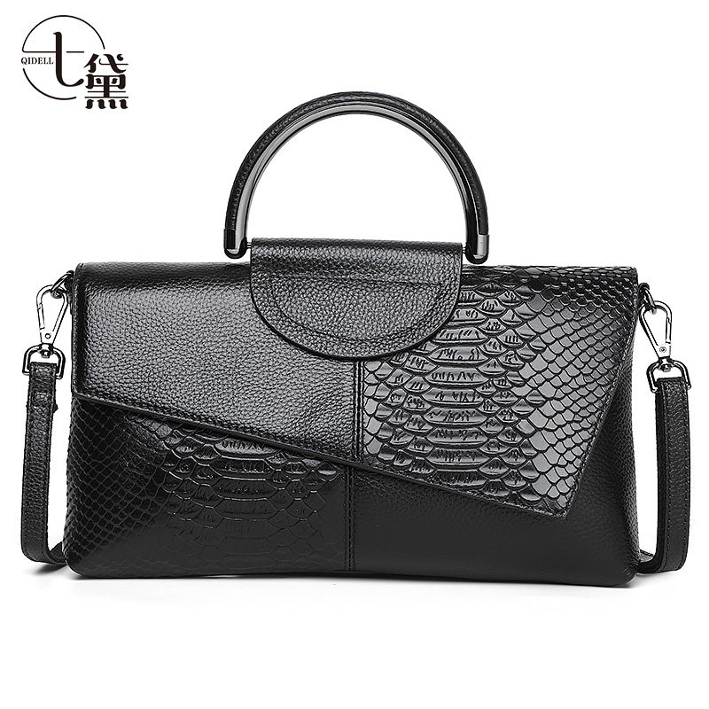 真皮新款2020时尚女士大容量手拿包 七黛女士包袋