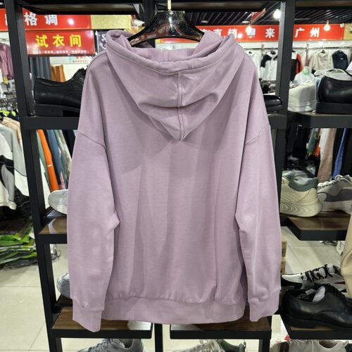 乔丹女子春秋款连帽套头卫衣休闲运动宽松版针织上衣GWD12222551 - 图0