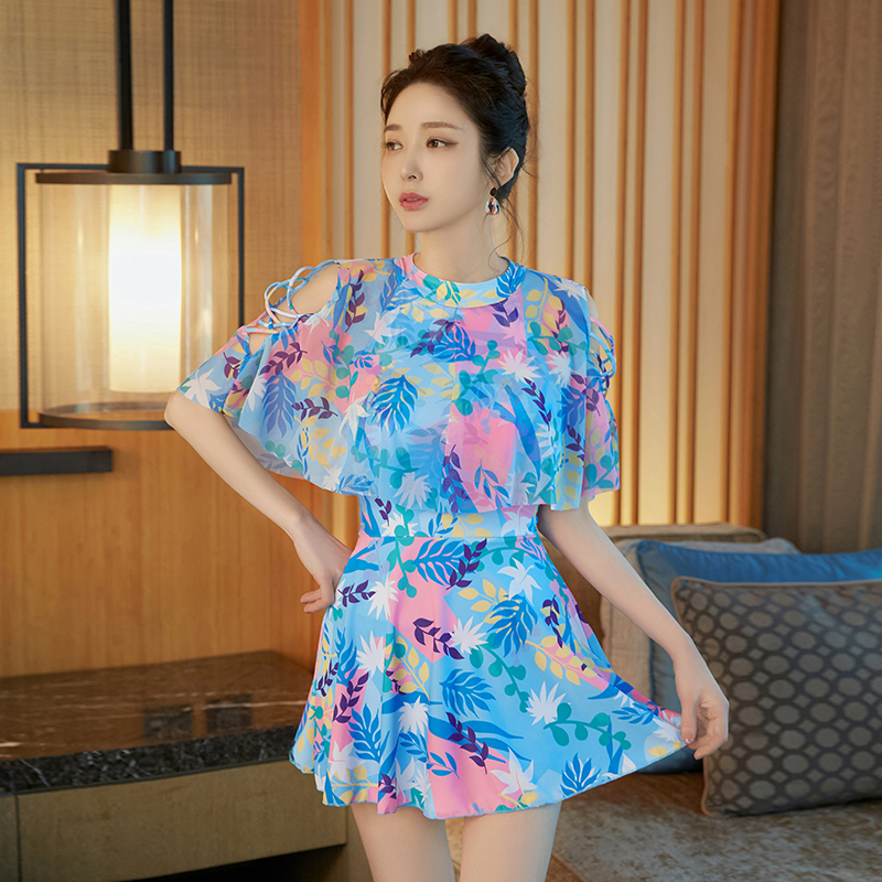 泳衣女保守连体2025新款爆款遮肉显瘦高级感游泳馆专用泡温泉泳装