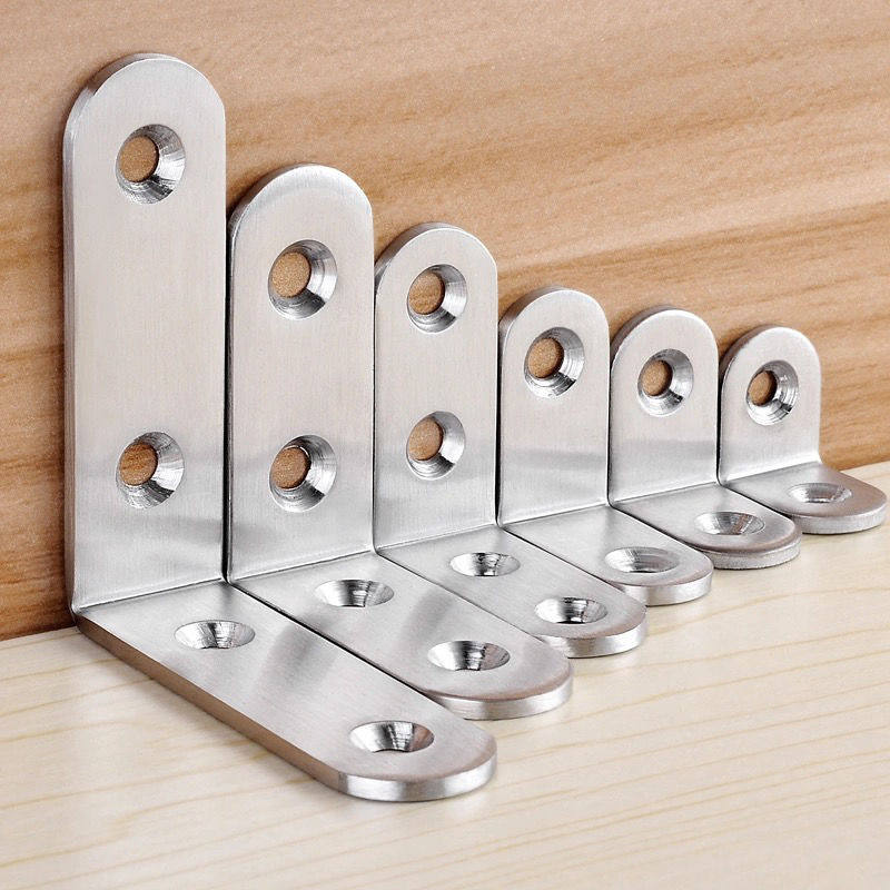 不锈钢角码90度直角固定器层板托 t型角一字直片连接片l型直片角