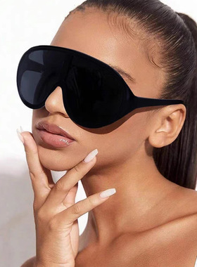 遮阳蛤蟆镜朋克风男女连体太阳镜